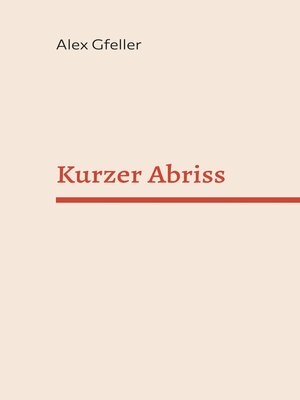 cover image of Kurzer Abriss